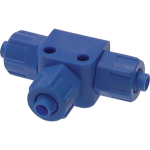 Grotech T-Verschraubung 6/8 mm / blau