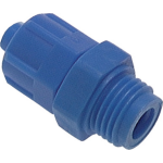 Grotech Verschraubung 1/4 Zoll 6/8mm / blau