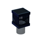aqua connect Ablauf Cube mit Deckel f&uuml;r 40 mm Rohr